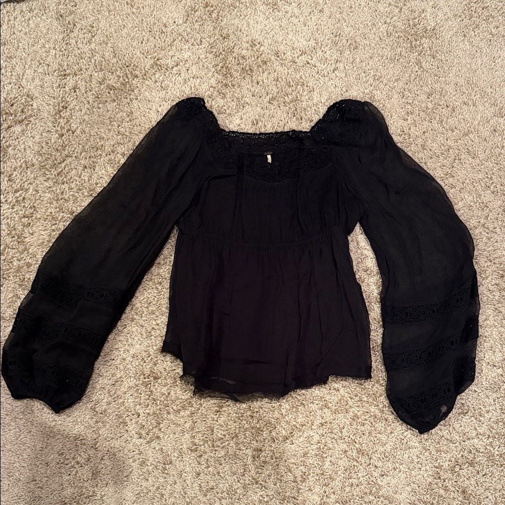 Elegant Black Women's Top